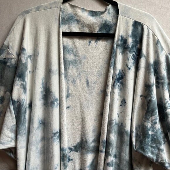 DAUB Kimono Sleeve Bamboo Cotton Robe Tie-Dye Cardigan Sz One Size - Picture 7 of 11